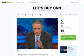 Jon Stewart Launches $10 Billion ‘Let’s Buy CNN’ Kickstarter Campaign – Sorta
