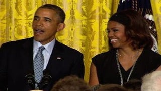 President Obama Asks If White House Pies Have Crack in Them (Video)
