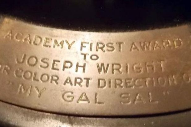 Joseph Wright's 1942 Oscar sold at auction