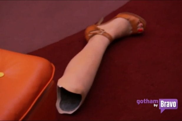 Aviva Drescher's prosthetic leg on "The Real Housewives of New York City"