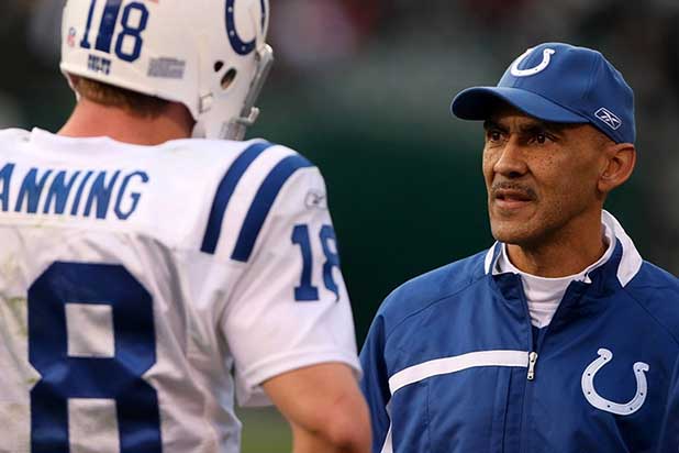 Tony Dungy and Peyton Manning
