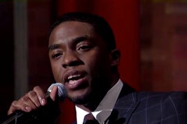 ‘Get On Up’ Star Chadwick Boseman Performs James Brown’s ‘Man’s World’ on Letterman (Video)