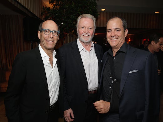 Matt Blank, nominee for "Ray Donovan" Jon Voight, and David Nevins on the eve of another awards show, the Emmys, this past August. (Eric Charbonneau/AP Invision)