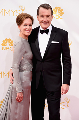 Bryan Cranston and Robin Dearden, 2014 Emmys Bryan Cranston and Robin Dearden, 2014 Emmys