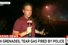 CNN’s Don Lemon and Jake Tapper Flee Tear Gas in Ferguson (Video)