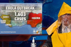 Jon Stewart Freaks Out Over Ebola (Video)