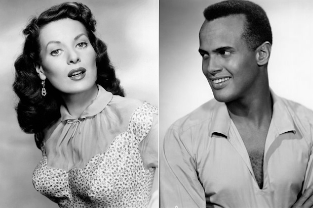 Maureen O'Hara and Harry Belafonte