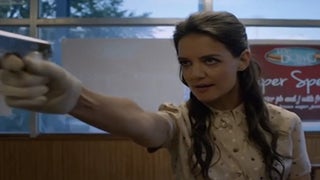 Katie Holmes, Dead Inside, Kills a Bunch of Guys in ‘Miss Meadows’ Trailer (Video)