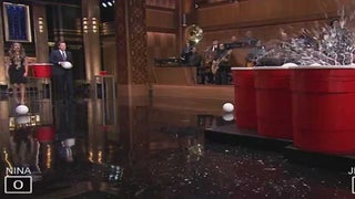 ‘Vampire Diaries’ Star Nina Dobrev Soaks Jimmy Fallon’s Balls in Beer on ‘Tonight Show’ (Video)
