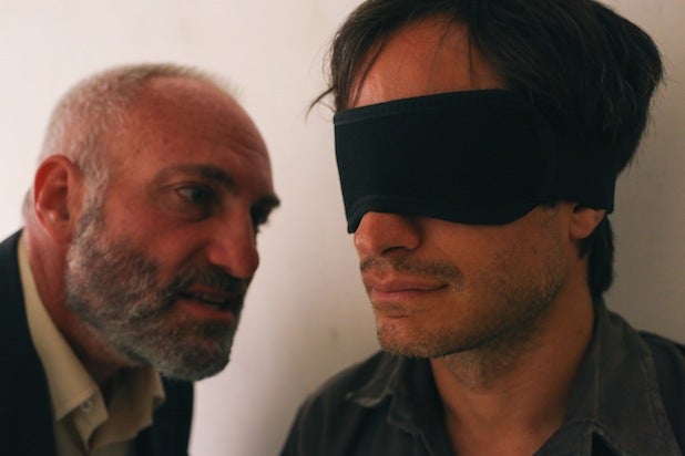 Kim Bodnia and Gael Garcia Bernal in Rosewater