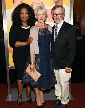 Oprah Winfrey, Helen Mirren, Steven Spielberg at world premiere of "The Hundred-Foot Journey" Oprah Winfrey, Helen Mirren, Steven Spielberg at world premiere of "The Hundred-Foot Journey"