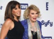 Melissa Rivers and Joan Rivers attend the 2014 NBCUniversal Cable Entertainment Upfronts at The Jacob K. Javits Convention Center on May 15, 2014 in New York City. (Photo by Astrid Stawiarz/Getty Images)
