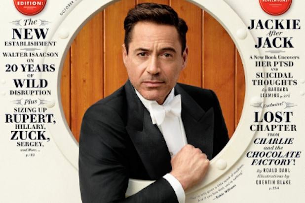 Robert Downey Jr. covers Vanity Fair