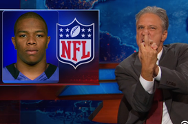 Jon Stewart Flips Off the NFL Over Ray Rice, Says League ‘F–ked Up’ (Video)