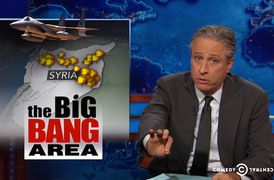 Jon Stewart Tackles Yet Another Middle East War, Calling Syria Bombing the ‘iPhone 6 of Wars’