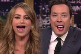 Sofia Vergara Switches Lips With Jimmy Fallon on ‘The Tonight Show’ (Video)
