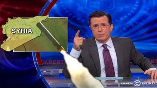 Stephen Colbert ‘Revved Up’ for US Bombings in Syria, More Falafel (Video)