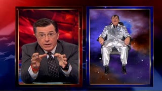 Stephen Colbert Gets Visit From Future Stephen to Talk Immigration, Future Spanish (VIdeo)