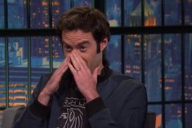 Bill Hader Reveals Why ‘Saturday Night Live’s’ Stefon Always Covered His Face (Video)