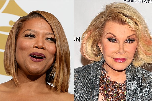 Queen Latifah and Joan Rivers