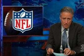 Jon Stewart Eviscerates NFL’s Handling of Domestic Abuse Scandal