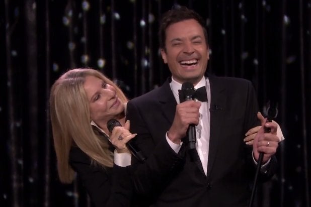 Golden Globes Barbra Streisand on "The Tonight Show"