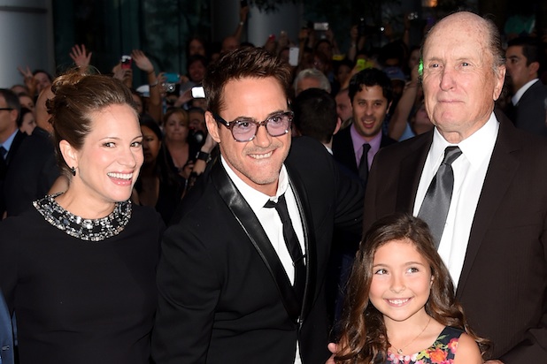 Susan Downey, Robert Downey Jr., Emma Tremblay and Robert Duvall at the Toronto International Film Festival premiere of The Judge