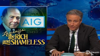 Jon Stewart Destroys AIG Executive’s Lawsuit Against Government Over $184 Billion Bailout
