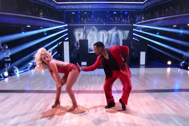 Witney Carson and Alfonso Ribeiro compete on ABC's "Dancing With the Stars"