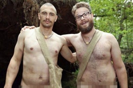 James Franco, Seth Rogen Are Naked and Afraid in Latest Bromantic Adventure (Photos)