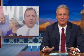 Jon Stewart Rips NJ Governor’s Ebola Quarantine: ‘Why Does Christie Have to Be Such a Dick?’ (Video)
