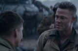 Logan Lerman and Brad Pitt in "The Fury"
