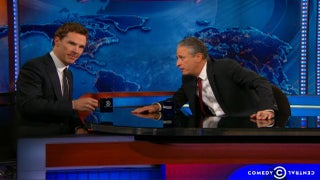 Jon Stewart Wants to Oil Up Benedict Cumberbatch’s Bare Backside and Break the Internet (Video)