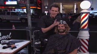 Jim Carrey Gives a Stranger a ‘Dumb and Dumber To’ Haircut (Video)