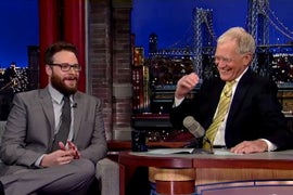 Seth Rogen Reveals Reason Why He and James Franco Did ‘Naked and Afraid’ But Letterman Doesn’t Buy It (Video)