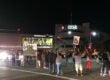 Protesters rally outside a mall in the Crenshaw district of L.A. on Nov. 24 (Twitter)