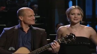 ‘Hunger Games’ Stars Join ‘SNL’ Host Woody Harrelson on Episode Tackling Football, CBS and Kim Kardashian (Video)