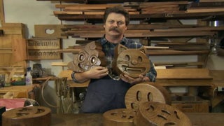 Nick Offerman Presents Handcrafted Wood Emojis, for That Personal Touch (Video)