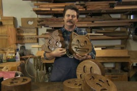 Nick Offerman Presents Handcrafted Wood Emojis, for That Personal Touch (Video)