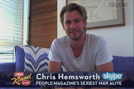 Chris Hemsworth Revealed as People’s Sexiest Man Alive on ‘Jimmy Kimmel Live’ (Video)