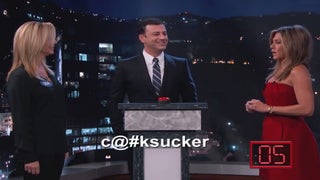 See Jennifer Aniston, Lisa Kudrow’s Filthy ‘Friends’ Reunion on Kimmel’s ‘Curse-Off’ (Video)