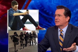 Stephen Colbert Rips Florida for Surprise Simulated School Shooting (Video)