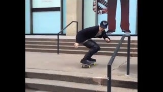Watch Justin Bieber Wipe Out While Skateboarding (Video)