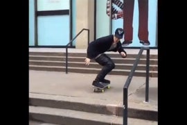 Watch Justin Bieber Wipe Out While Skateboarding (Video)