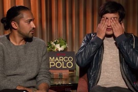 Netflix’s ‘Marco Polo’ Stars Talk ‘Marco Polo’ the Swimming-Pool Game (Video)