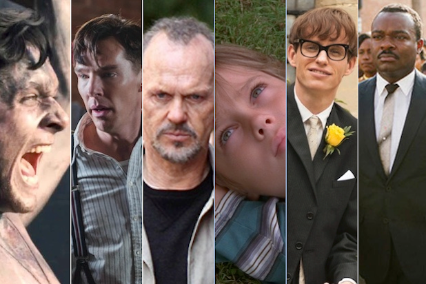 Unbroken, The Imitation Game, Birdman, Boyhood, The Theory of Everything and Selma