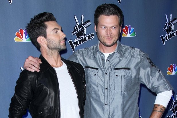 Adam Levine and Blake Shelton