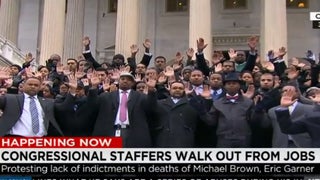 Black Congressional Staffers Walk Off the Job in Support of Michael Brown, Eric Garner (Video)