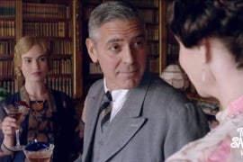 George Clooney Takes Over ‘Downton Abbey’ in Charity Holiday Spoof (Video)