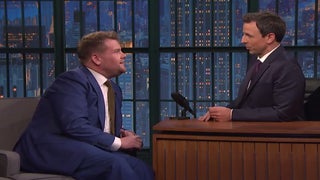 Future Late-Night Competitors James Corden and Seth Meyers Gush Over Each Other (Video)